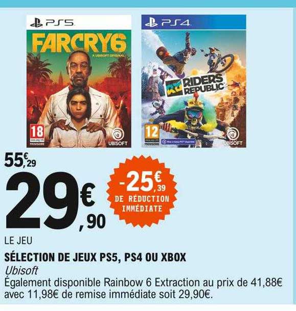 le jeu ps5, ps4 ou xbox