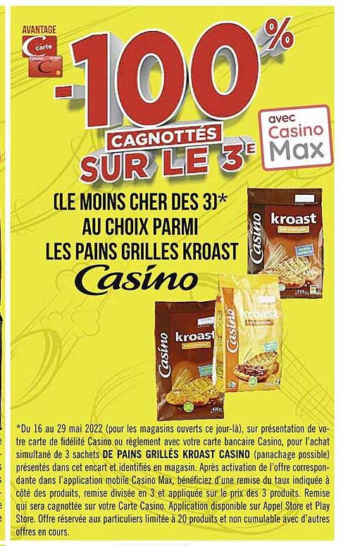pains grillés kroast casino