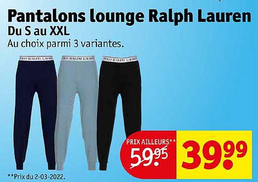 pantalons lounge ralph lauren