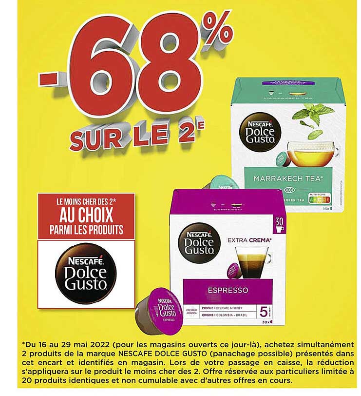 Produits Dolce Gusto Nescafé