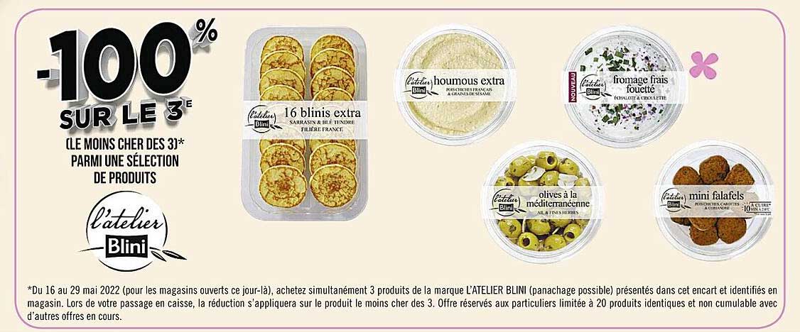 produits l'atelier blini