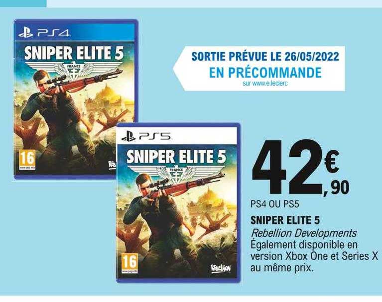 ps4 ou ps5 sniper elite 5