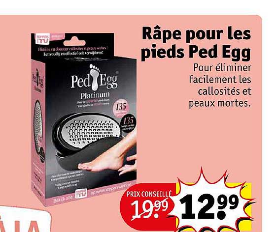 râpe pour les pieds ped egg
