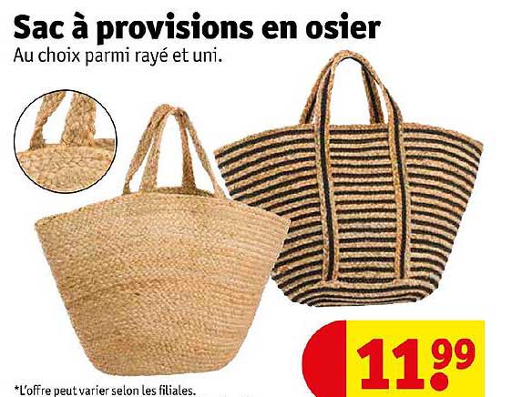 Sac à Provisions En Osier