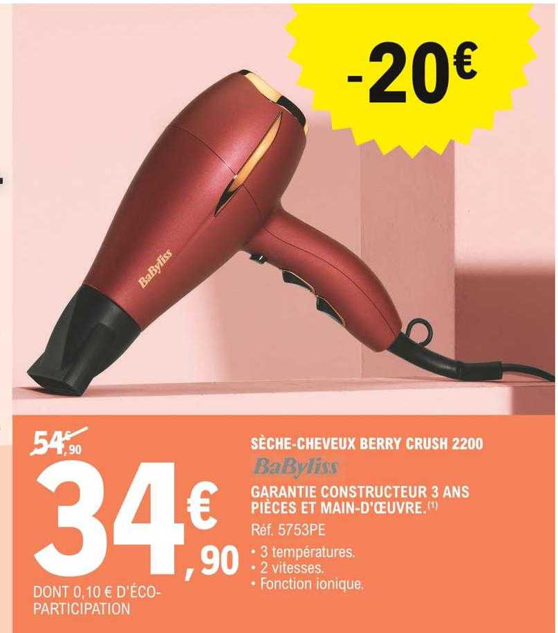sèche-cheveux berry crush 2200