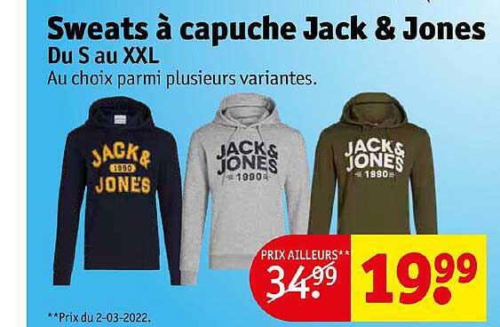 sweats à capuche jack & jones