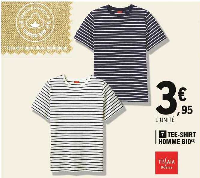 tee-shirt homme bio tissaia basics