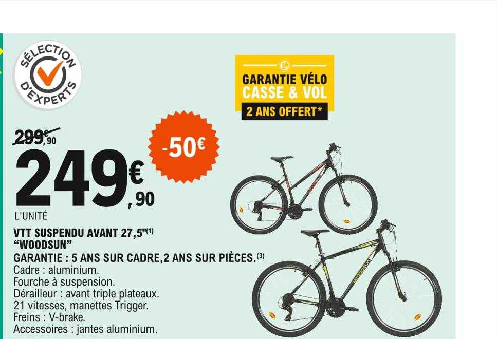 vtt suspendu avant 27,5" "woodsun"