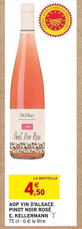 aop vin d'alsace pinot noir rosé e.kellermann