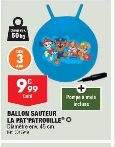 ballon sauteur la pat'patrouille