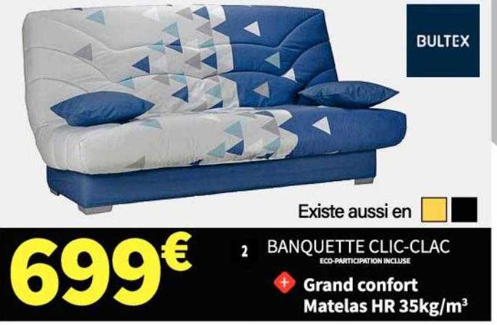 banquette clic-clac bultex