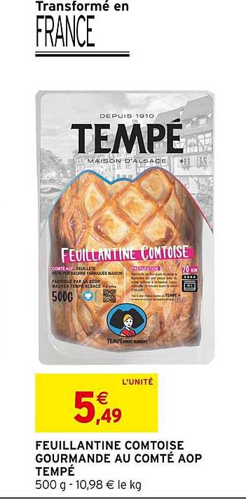 Feuillantine Comtoise Gourmande Au Comté Aop Tempé