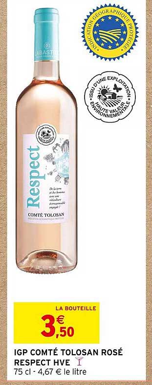 Igp Comté Tolosan Rosé Respect Hve
