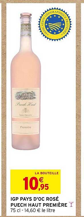 igp pays d'oc rosé puech haut première