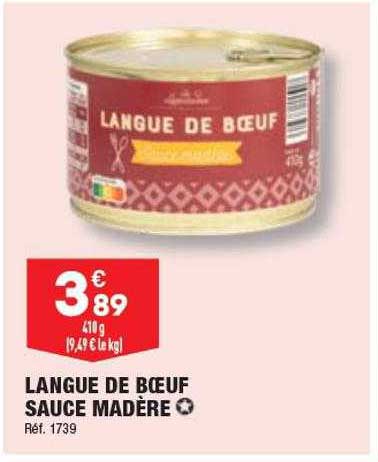 Langue De Bœuf Sauce Madère
