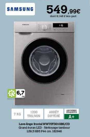 lave-linge frontal samsung