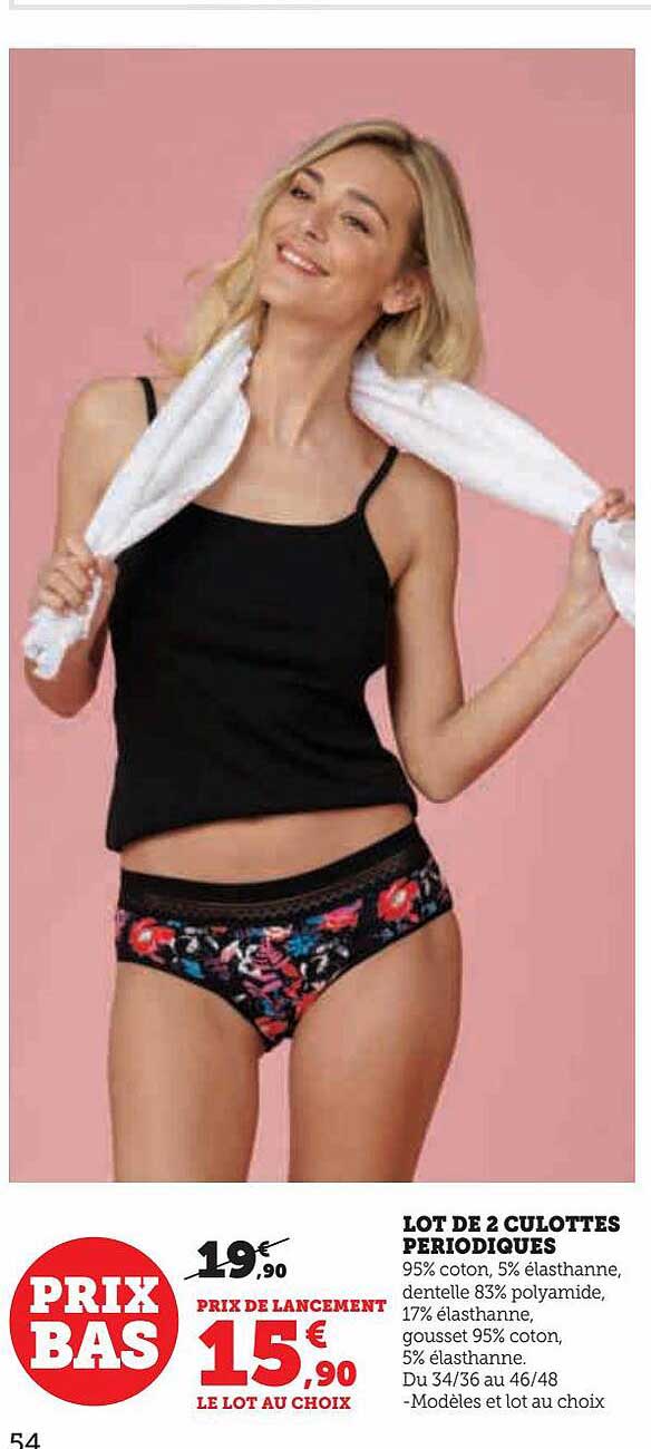 Lot De 2 Culottes Periodiques