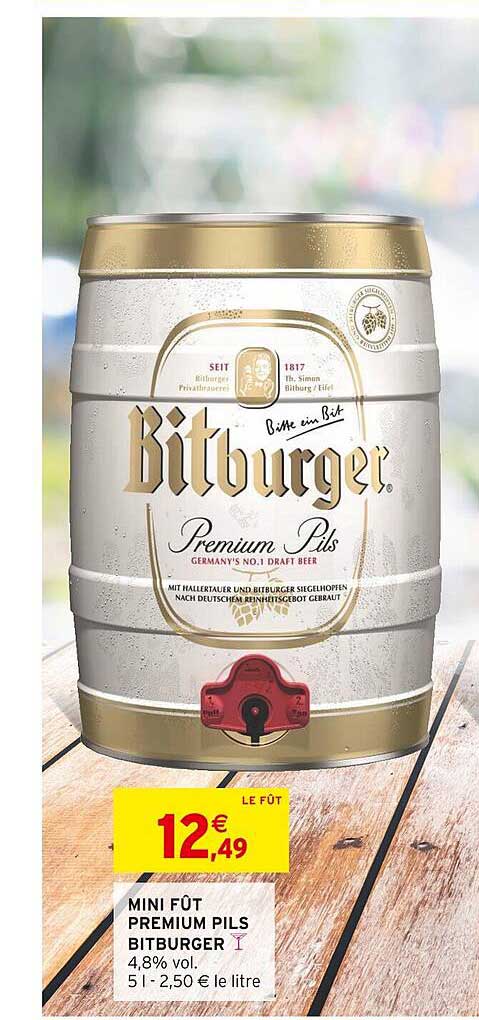 Mini Fût Premium Pils Bitburger