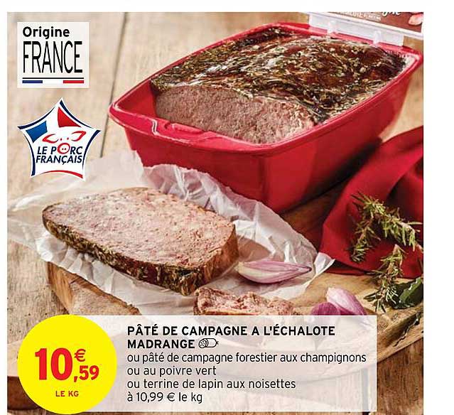 Pâté De Campagne à L'échalote Madrange