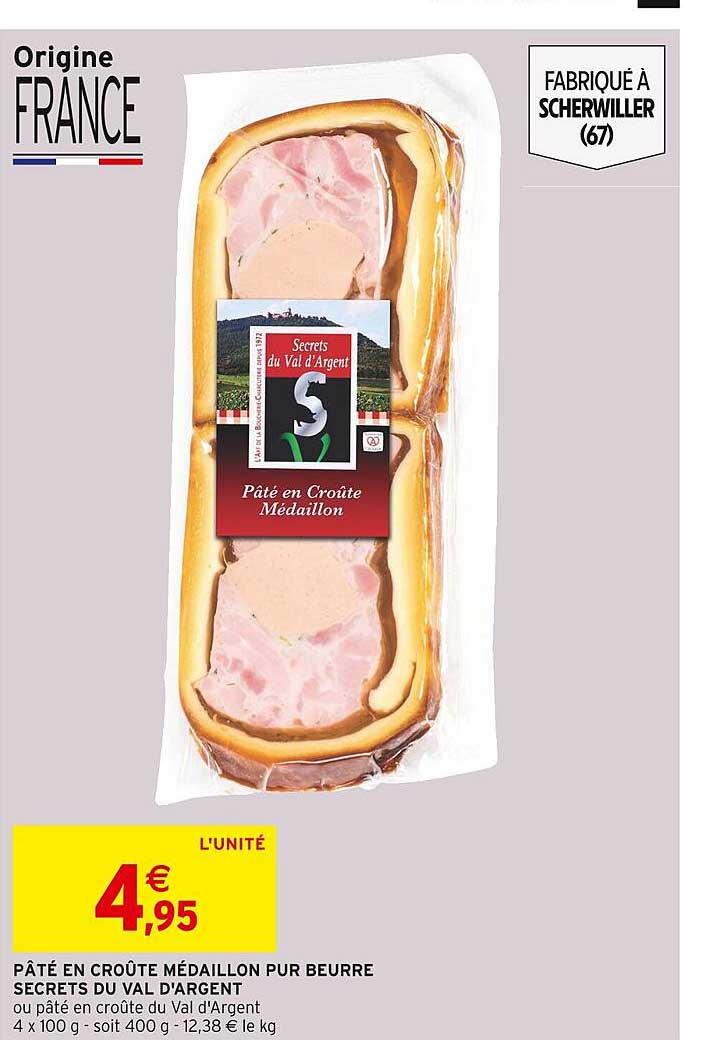 pâté en croûte médaillon pur beurre secrets du val d'argent