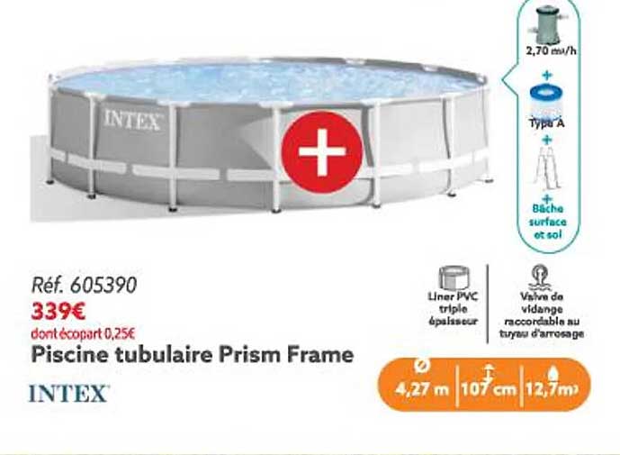 Piscine Tubulaire Prism Frame Intex