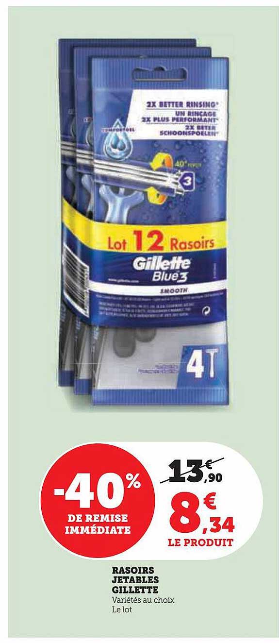 Rasoirs Jetables Gillette