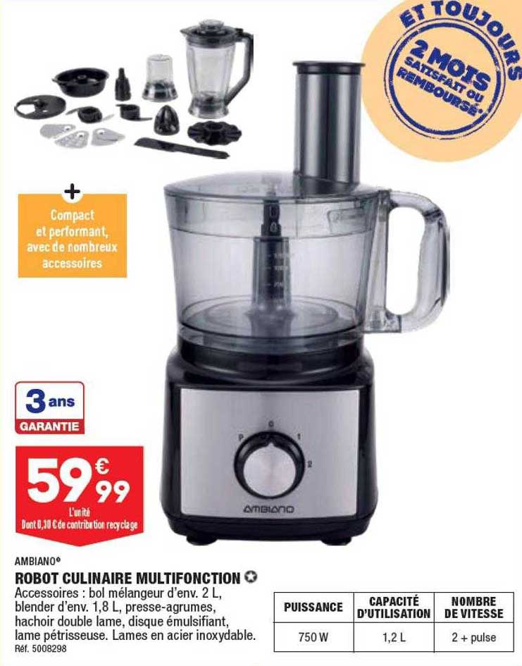 robot culinaire multifonction ambiano