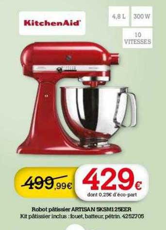 robot pâtissier artisan kitchenAid