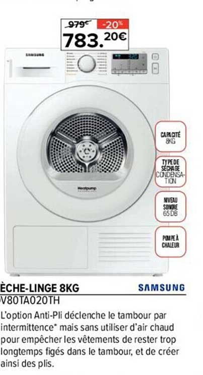 sèche-linge 8 kg samsung
