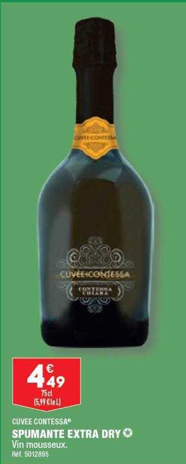 spumante extra dry cuvée contessa