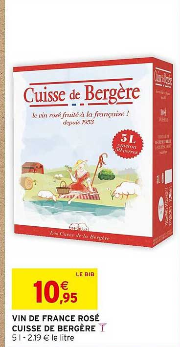vin de france rosé cuisse de bergère