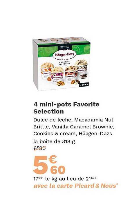 4 mini-pots favorite sélection