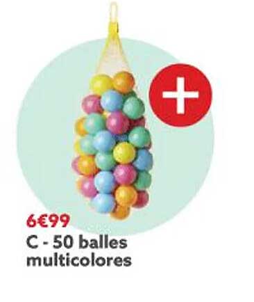 50 Balles Multicolores