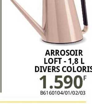 arrosoir loft - 1,8l divers coloris