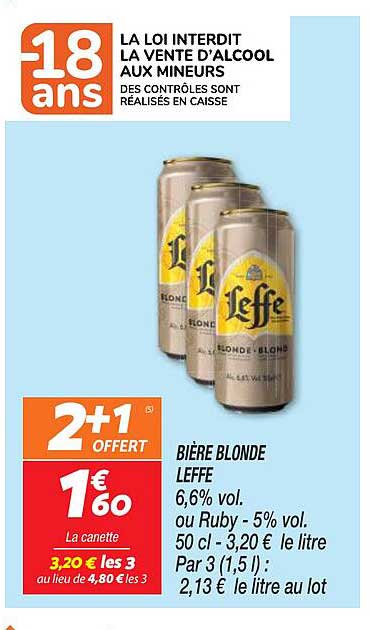 Bière Blonde Leffe