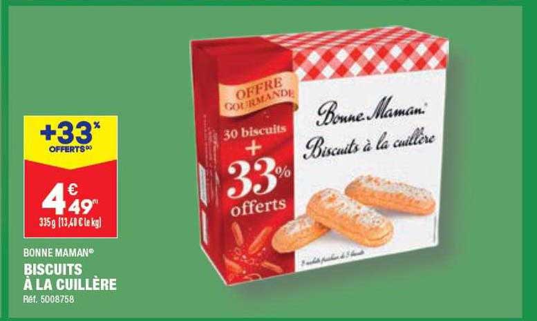 biscuits à la cuillère bonne maman