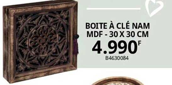 boîte à clé nam mdf - 30 x 30 cm