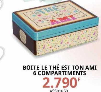 boîte le thé est ton ami 6 compartiments