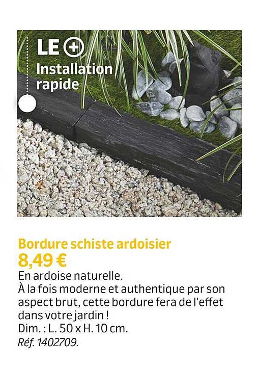 bordure schiste ardoisier