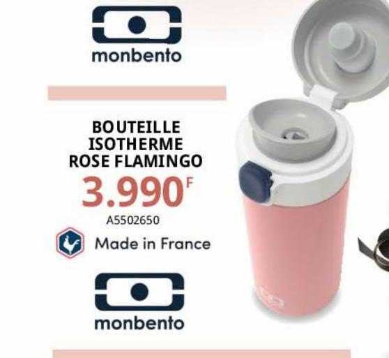bouteille isotherme rose flamingo