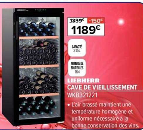 cave de vieillissement liebherr