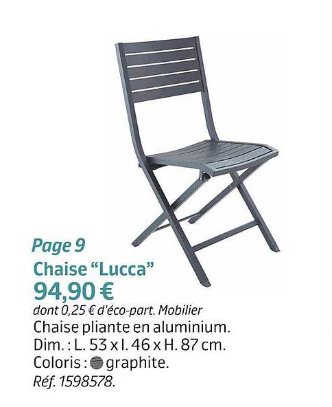 chaise "lucca"