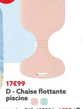 chaise flottante piscine