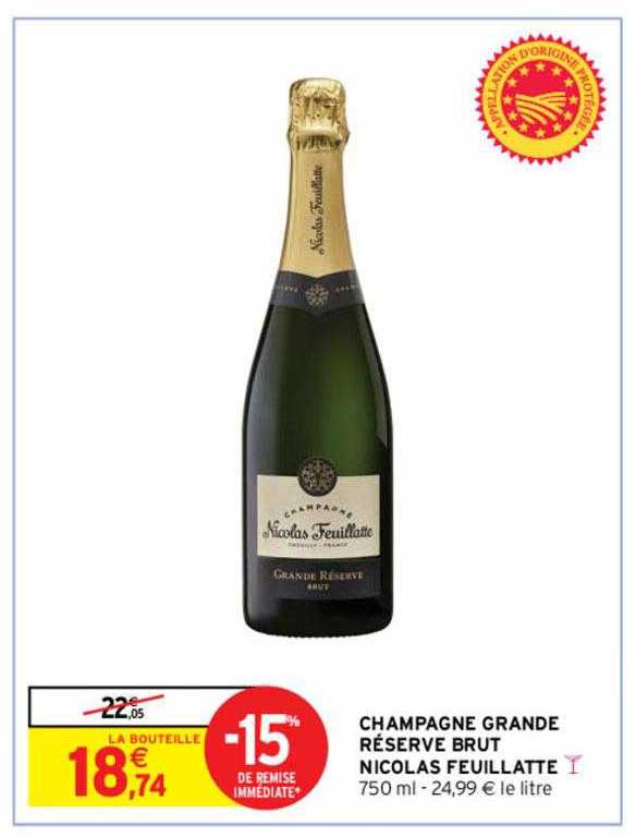champagne grande réserve brut nicolas feuillatte