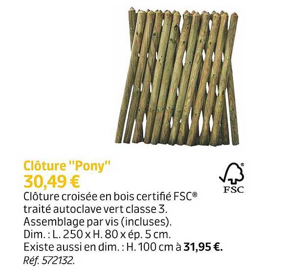clôture "pony"