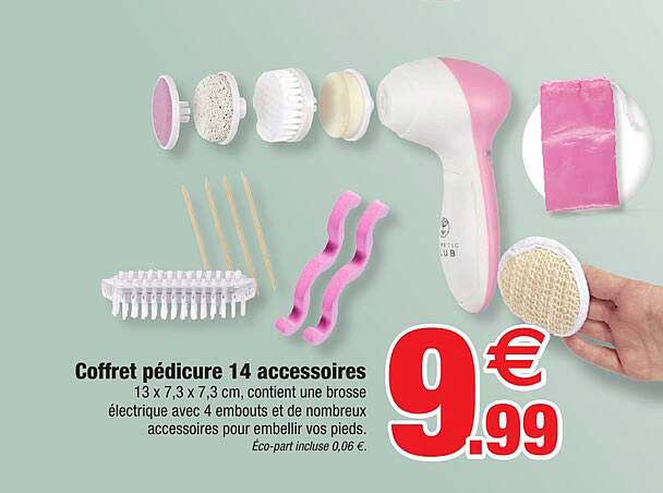 coffret pédicure 14 accessoires