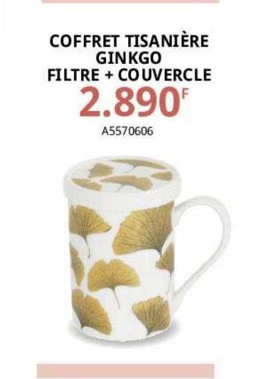 Coffret Tisanière Ginkgo Filtre + Couvercle