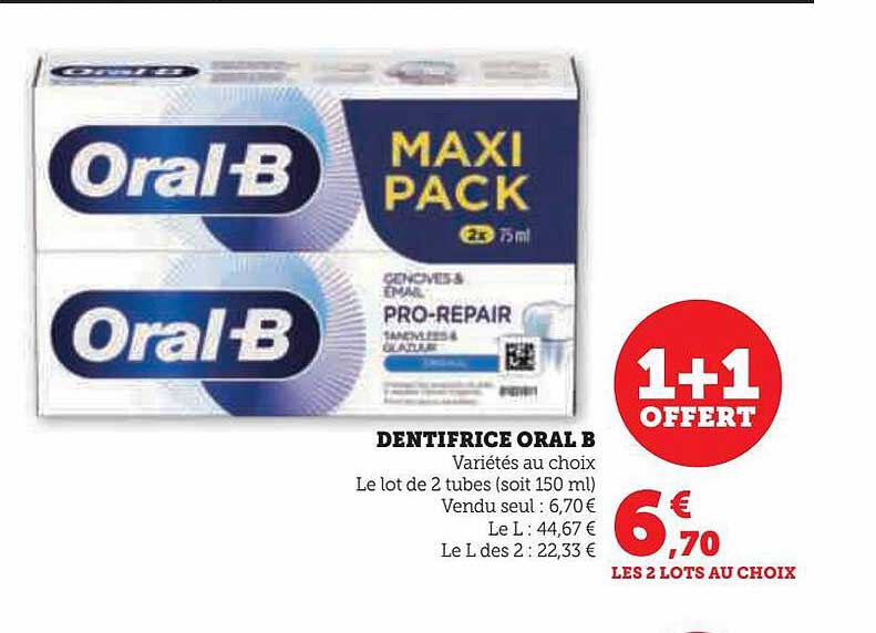 dentifrice oral b