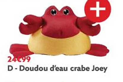 Doudou D'eau Crabe Joey