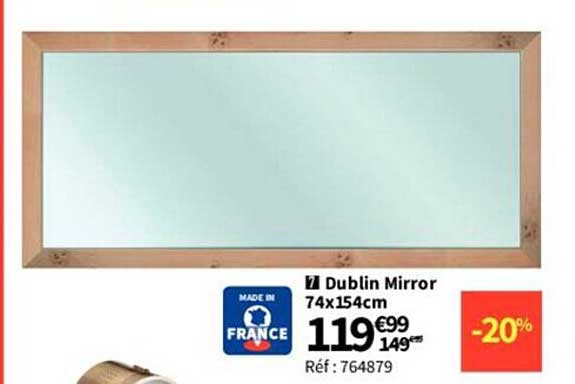 Dublin Mirror 74 X 154 Cm